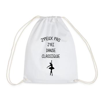 I can't, I have classical dance - Drawstring Bag - white - Front
