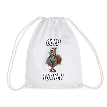 Cold Turkey – Witzige, wörtliche Idiom-Zeichentrickserie - Turnbeutel - Weiß - Vorne