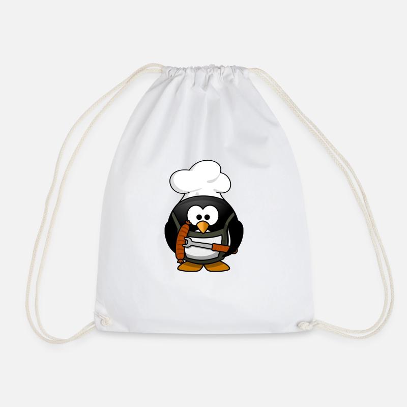 dessin animé pingouin 23 - Sac de sport léger - blanc
