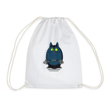 Katzenstark - Sac de sport léger - blanc - Devant