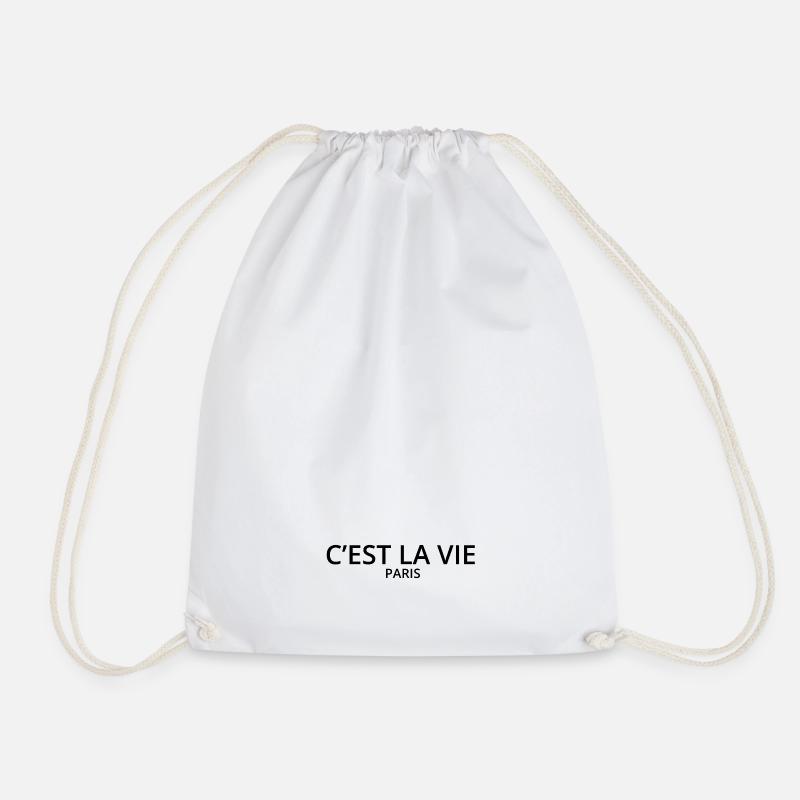 C'EST LA VIE - Turnbeutel - Weiß