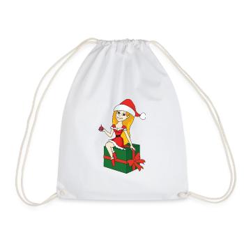 Weihnachten - Turnbeutel - Weiß - Vorne