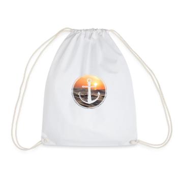 mer d'ancre - Sac de sport léger - blanc - Devant
