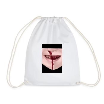 bloody nose blutige nase halloween horror - Turnbeutel - Weiß - Vorne