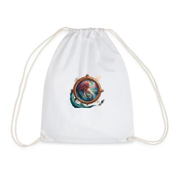 Poisson signe astrologique - Sac de sport léger - blanc - Devant