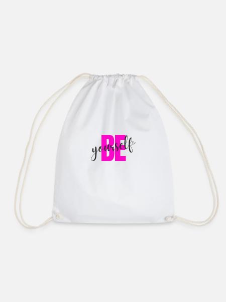 Be yourself - Turnbeutel - Weiß