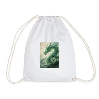 Le Gardien d'Émeraude : Qinglong - Force Éternelle - Sac de sport léger - blanc - Devant