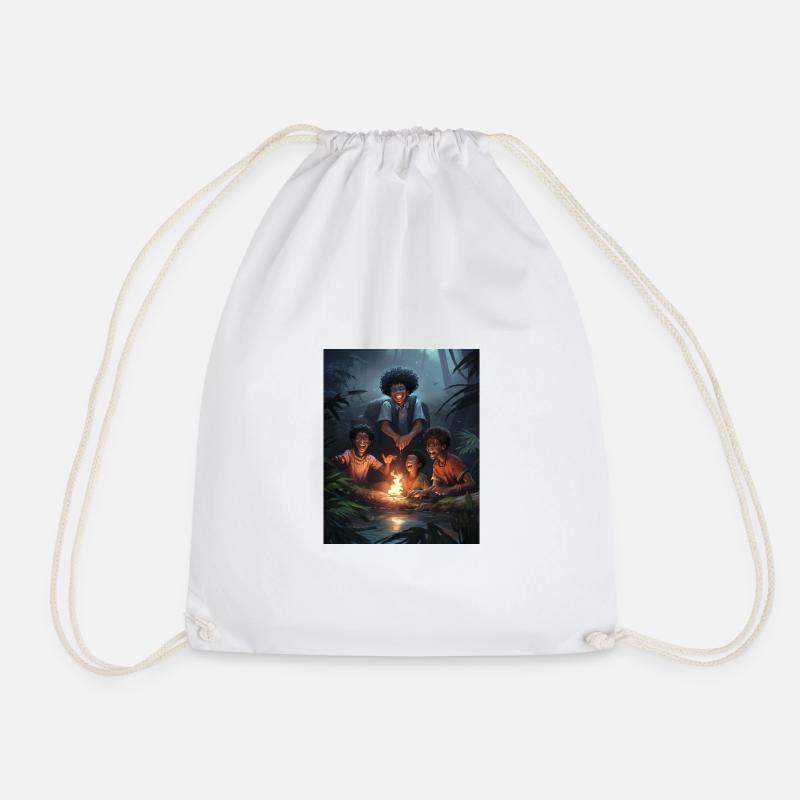 The joys of the forest - Drawstring Bag - white