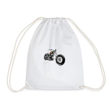Chopper - Drawstring Bag - white - Front