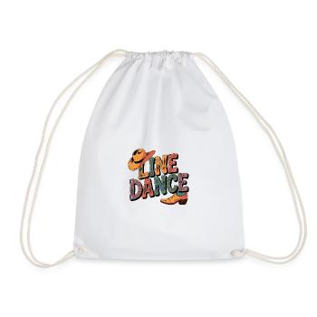 La danse en ligne : mon hobby, ma passion - Sac de sport léger - blanc - Devant