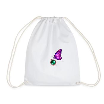 Emerald Rebirth – Kosmischer Schmetterling - Turnbeutel - Weiß - Vorne