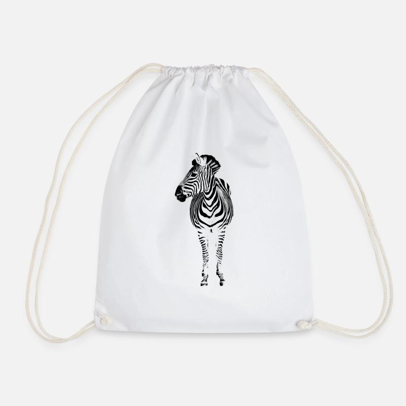Zebra - Turnbeutel - Weiß