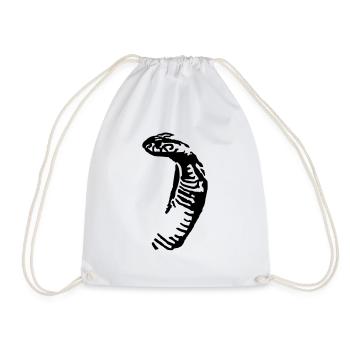 Motiv: On Color Kobra - Drawstring Bag - white - Front