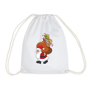 Christmas Santa Claus Christmas Santa Claus - Drawstring Bag - white - Front