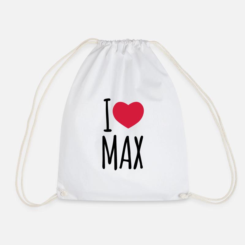 I love Max Maximilian - Drawstring Bag - white
