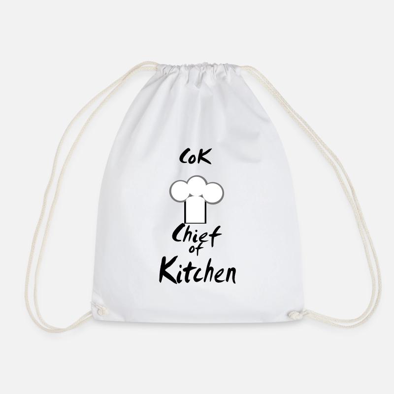 chef - Drawstring Bag - white