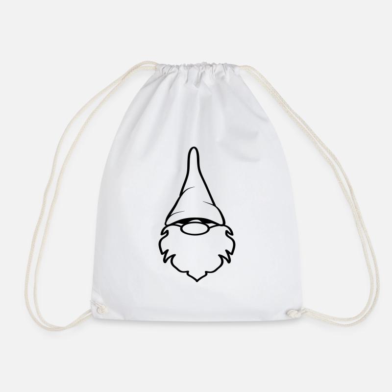 Nain bart drôle drôle stocking Cap - Sac de sport léger - blanc