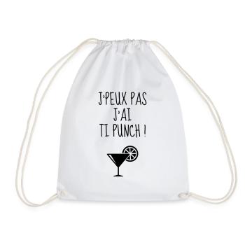 Guadeloupe 971 Guadeloupéen Guadeloupéenne Gwada - Drawstring Bag - white - Front