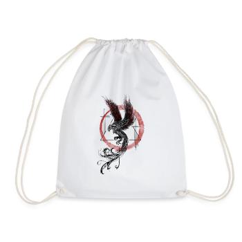FIRE-HAZARDOUS - Drawstring Bag - white - Front