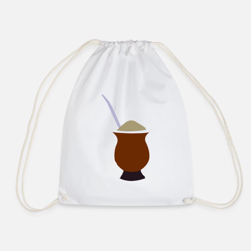 Mate Tea Bombilla - Turnbeutel - Weiß