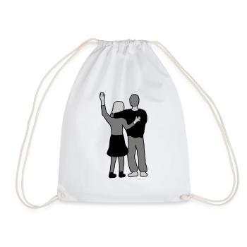 Couple amoureux - Sac de sport léger - blanc - Devant