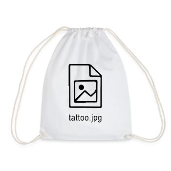Drôle de tatouage.jpg - Sac de sport léger - blanc - Devant