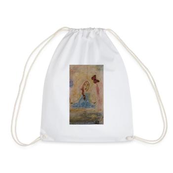 Strength lies in tranquillity - Drawstring Bag - white - Front
