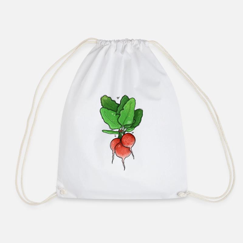 Illustration de radis - Sac de sport léger - blanc