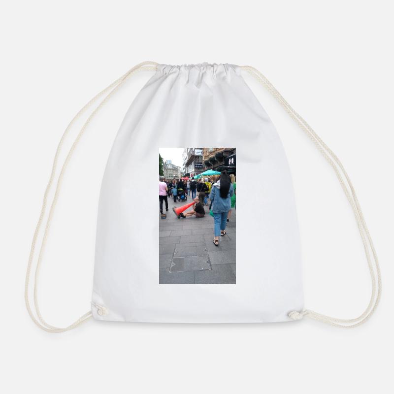 Big City Life - Drawstring Bag - white