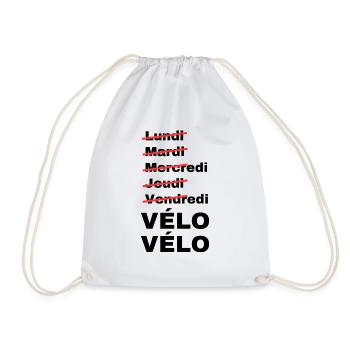 week-end vélo - Sac de sport léger - blanc - Devant