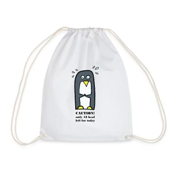 Penguin on a diet - Drawstring Bag - white - Front