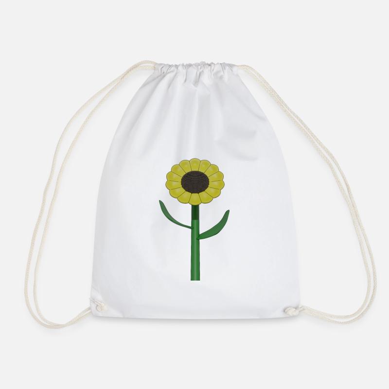 Sonnenblume - Turnbeutel - Weiß