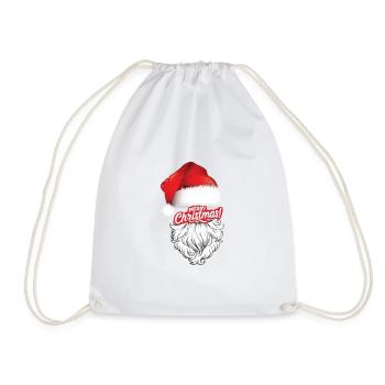 Festive Santa Cheer - Drawstring Bag - white - Front