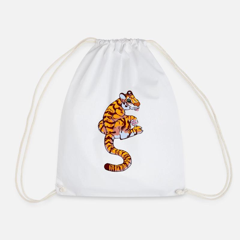 Tiger - Turnbeutel - Weiß
