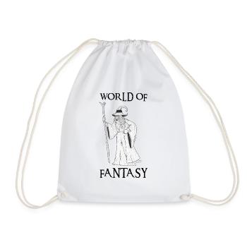 World of Fantasy Sorcier - Sac de sport léger - blanc - Devant