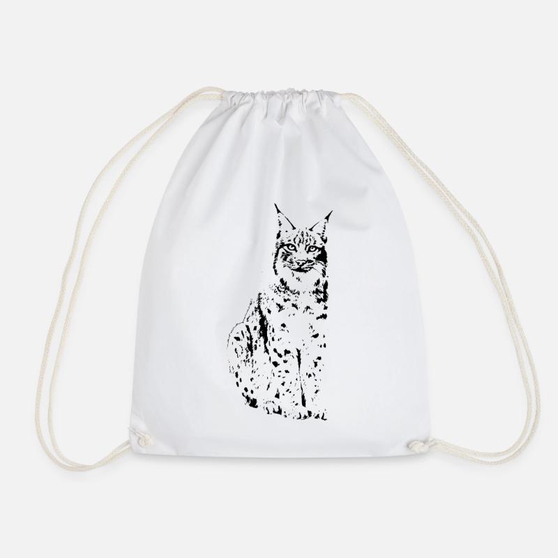 Chat Lynx chat sauvage - Sac de sport léger - blanc
