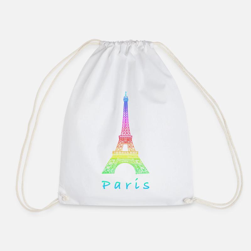 Paris Eiffelturm - Turnbeutel - Weiß