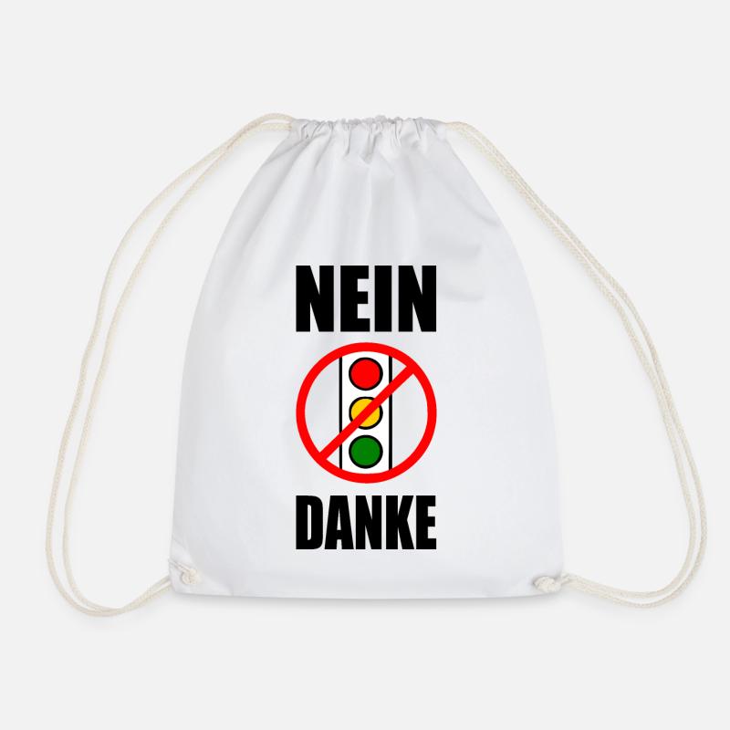 ampel nein danke - Turnbeutel - Weiß