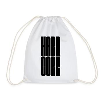 Hardcore - Drawstring Bag - white - Front