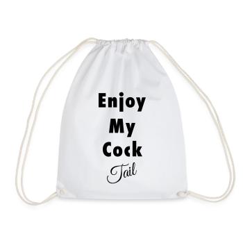 Cocktail - Drawstring Bag - white - Front