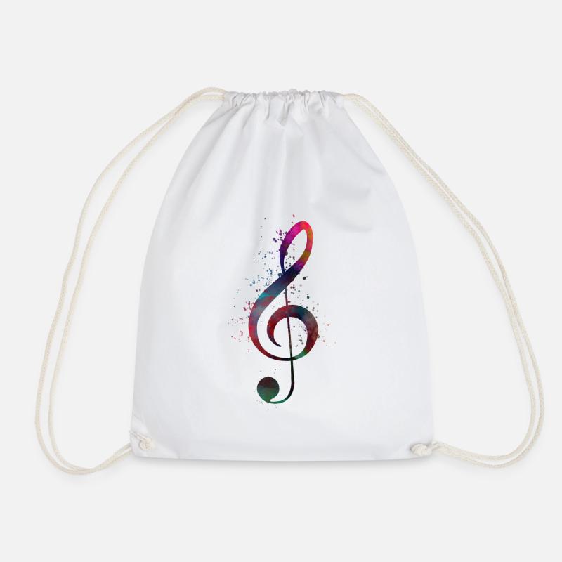 Musik-Universal-Taste - Turnbeutel - Weiß