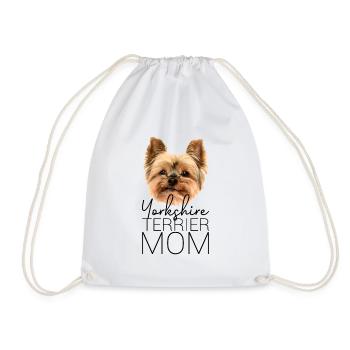 Yorkshire Terrier Mom - Cadeau de maman chiens - Sac de sport léger - blanc - Devant