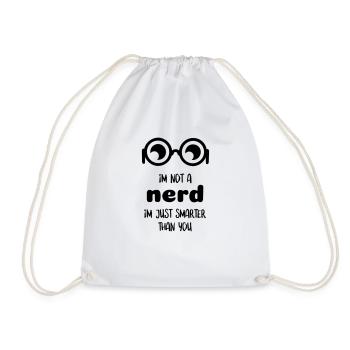 citation de nerd culte - Sac de sport léger - blanc - Devant