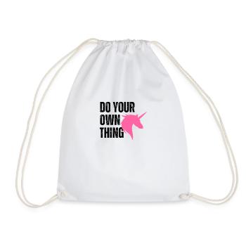 Do your own thing - Turnbeutel - Weiß - Vorne