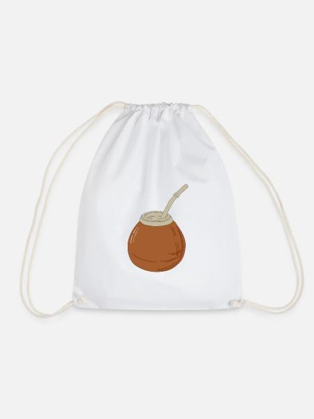 Yerba Mate Tee - Turnbeutel - Weiß