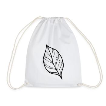 simple wildflower - Drawstring Bag - white - Front