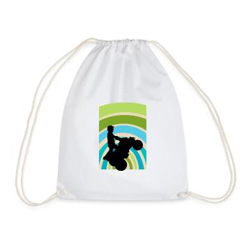 ATV Stuntman ATV - Drawstring Bag - white - Front