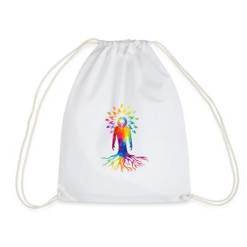 Symbol of nature's lowest common denominator - Drawstring Bag - white - Front