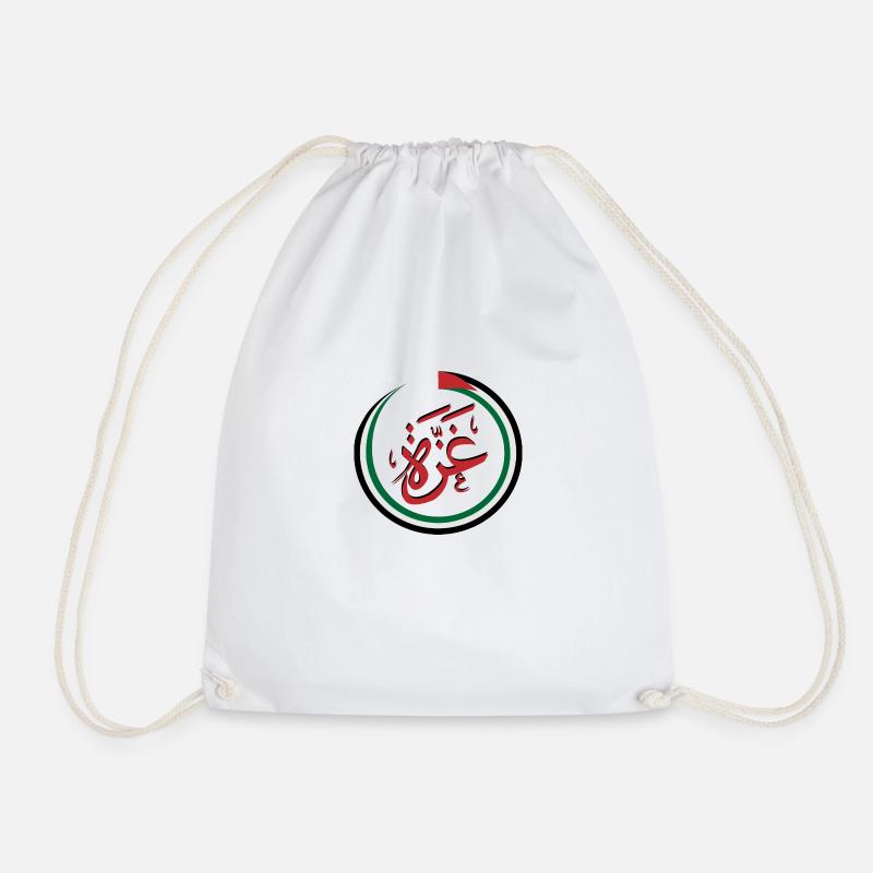Gaza - Drawstring Bag - white