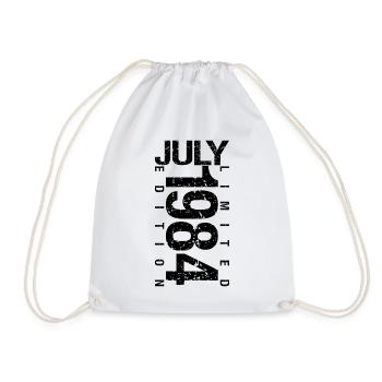 Anniversaire Juillet 1984 Juillet né en July 1984 - Sac de sport léger - blanc - Devant